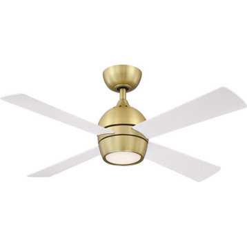 Fanimation FP7644BS Kwad 44 inch Indoor Ceiling Fan in Brushed Satin Brass