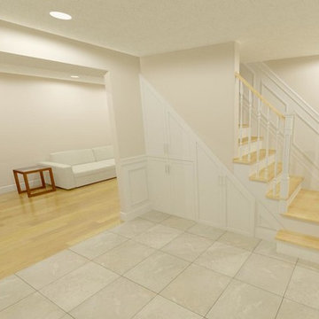 Custom Basement Mudroom in Ashland