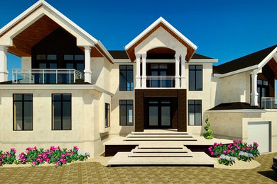 Modelo de diseño residencial minimalista grande