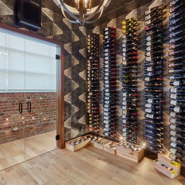 Custom Walnut Wine Cellar
