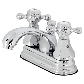 Kingston Brass KB4601BX 4" Centerset Bathroom Faucet With Pop-Up Drain, Chrome