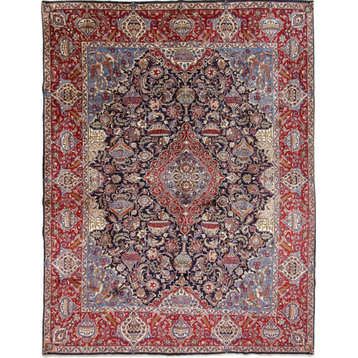 Persian Rug Kaschmar 12'11"x9'11" Hand Knotted