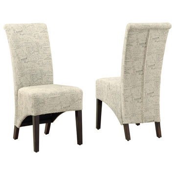 Monarch Dining Chair in Vinage French Print (Set of 2)