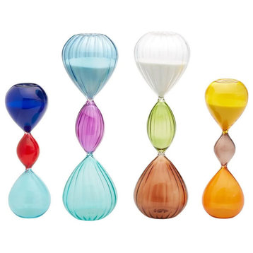 Two's Company Color Spectrum Set of 4 Sand Timers in Gift Box