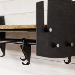 The Hub Shelf - Pickled & Oiled - Display And Wall Shelves 