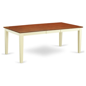 Quincy  Rectangular  Dining  Table  40x78  in  Buttermilk  &  Cherry  Finish