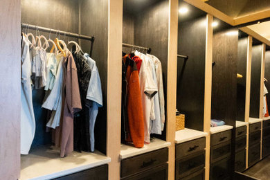 Inspiration for a modern closet remodel in Charlotte