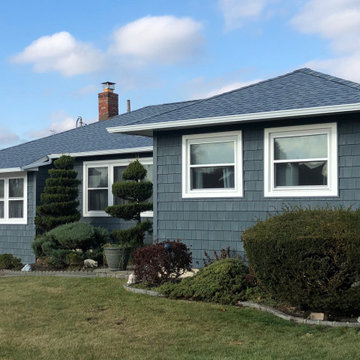 Massapequa Siding - Midnight Blue & Windows | Alpha Windows & Siding