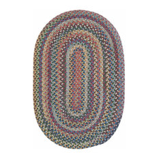 Oval Wool Rugs For Your Home Houzz Colonial Mills Inc Braided Multi Colored Wool Rug 2 X3 Oval