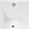 Streamline 60 in. x 32 in. Acrylic Drop-In Bathtub, Brushed Nickel