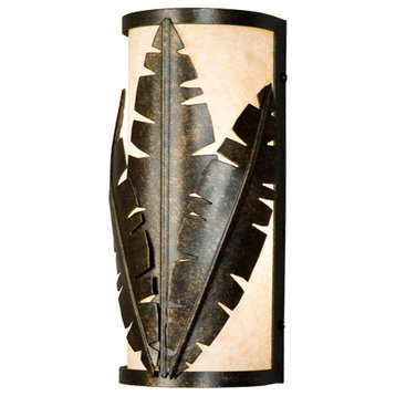 5 Wide Tiki Wall Sconce