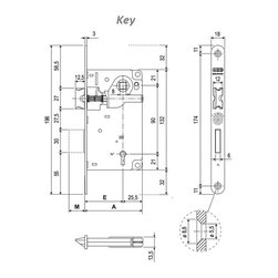 Centro S Lock for Internal Door By AGB - Home Improvement