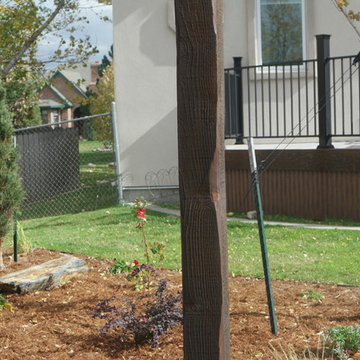 deck fix and Tongue and groove wall pergola