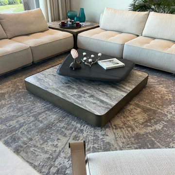 Silver Travertine Vein Cut Project
