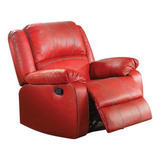 red electric recliner chair