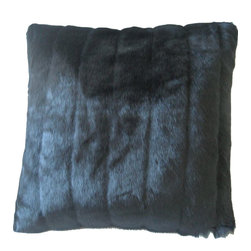 DECORATIVE PILLOWS MIAMI - Faux Mink Pillow, 20"x20" - Decorative Pillows
