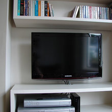 basement tv set up