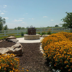 De Soto, KS Fire Pit with Steel Sculpture Horse Ranch - Fire Pits