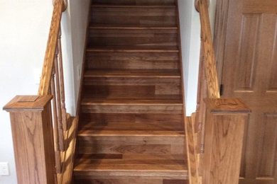 Inspiration for a timeless staircase remodel in Cedar Rapids