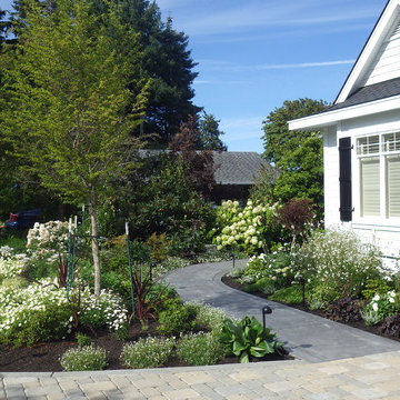 White front garden