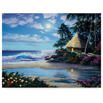 "Tropical Landscape 6" by Anthony Casay, Canvas Art, 19"x14"