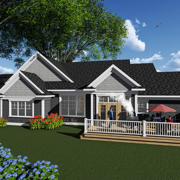 Craftsman Ranch Plan #57016