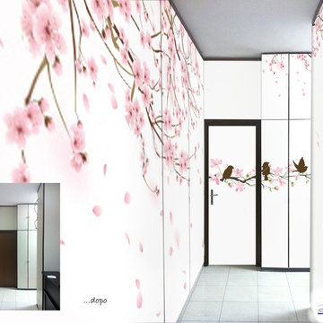 Restyling ingresso - rendering fotografico pre lavorazione