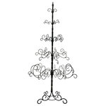 Patch Magic - 7' Wrought Iron Christmas Tree - 7ft Extra Tall Wrought Iron Tree. Perfect For Lobby, foyers, hall ways or any high ceilinged room. Tall and towering and impressive.