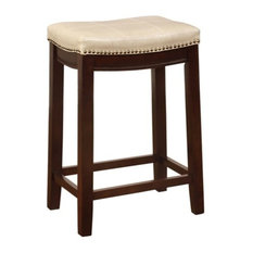 Linon Home Decor Products - Claridge Jute Counter Stool, 24" - Bar Stools and Counter Stools