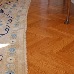 Rift Sawn White Oak from the Herringbone collection. - Engineered Wood Flooring
