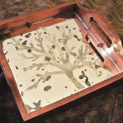 "Holiday Magic" Mirrored Serving Tray - Mirrors