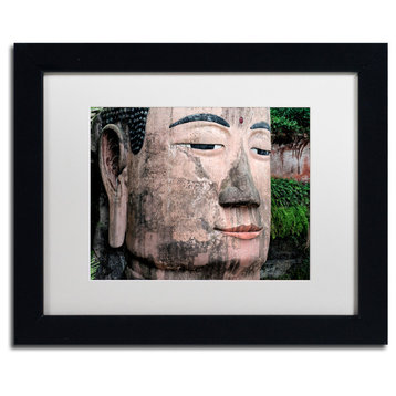 Philippe Hugonnard 'Giant Buddha X' Art, Black Frame, White Matte, 14"x11"