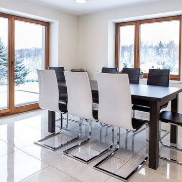 Modern Kitchen White High Gloss Cabinetry