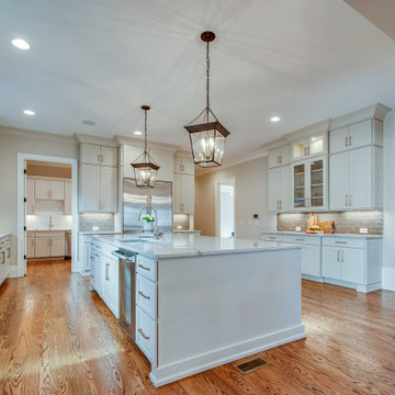 Nashville, TN Kitchen | Craftsman White Cabinets | Timberland Cabinetry Company