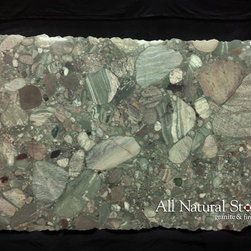 All Natural Stone - Green Marinacce Granite Slab - Kitchen Countertops