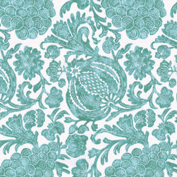 Washed Away in Aqua - Outdoor Fabric