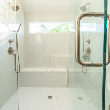 Leawood, Kansas Primary Bathroom Remodel with Custom Shower and Expanded Closet