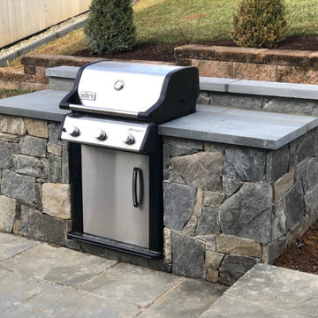 Stone Fire Pit and Grill in Bethesda MD