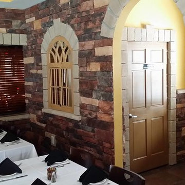 Cultured Stone inside local restaurant