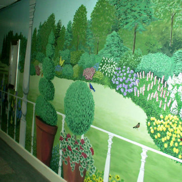 RETIREMENT HOME MURAL - DINING ROOM HALLWAY - 9' HIGH X 90' LONG