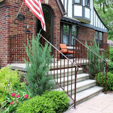 Historic Front Porch with New Railing