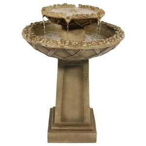 Water Fountains Outdoor Wood Barrel with Pump Large Garden Water Fountain Product SKU PL50001