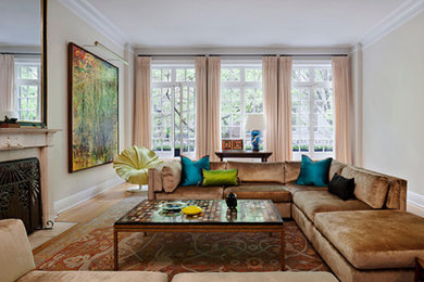 Design ideas for an eclectic living room in New York.