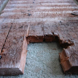 Nantucket reclaimed lumber heart pine counter top - Kitchen Countertops