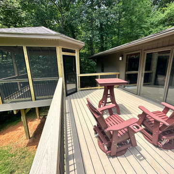 Trex Transcend Rope Swing Deck and Screened Porch