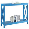 Convenience Concepts Oxford Console Table in Blue Wood Finish