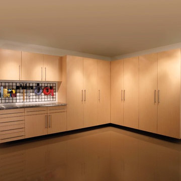 Garage Cabinets & Work Station (Light Maple)
