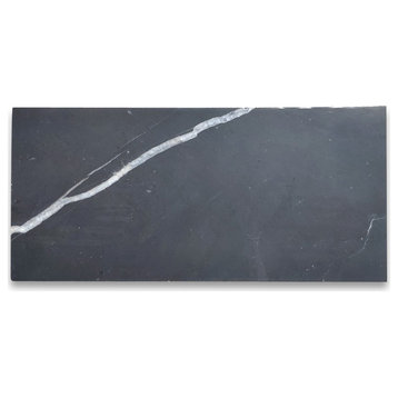 Nero Marquina Black Marble 4x8 Wall Floor Bathroom Kitchen Tile Honed,100 sq.ft.