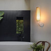 Modern Japanese Wall Lamp made of Bamboo and Silk for Bedroom