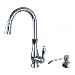 Marina Pull-Out Kitchen Faucet Chrome Finish Single Handle - Kitchen Faucets
